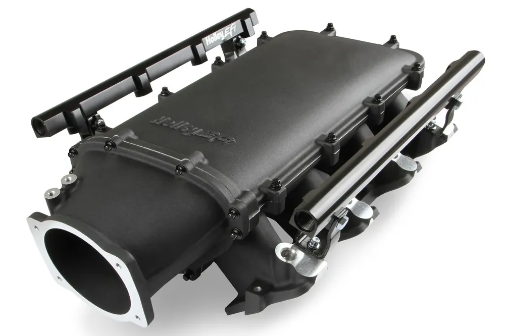 No Minimum Order Holley EFI Modular Ultra Lo-Ram EFI Manifold LS1/2/6 Ultra Lo-Ram Manifold Kit - LS1/2/6-Black Finish