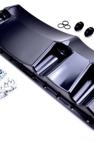 New Release Platinum Racing Products Nissan RB 2 RWD Dry Sump Pan Black / Direct bolt to pan rail - No Brace