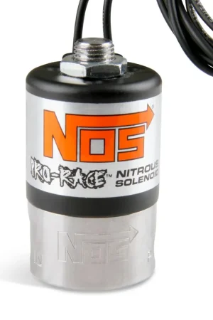 NOS Nitrous Solenoid - Black Pro-Race Nitrous Solenoid w/ Bottom Exit Certified