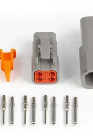 Haltech Plug and Pins Only - Matching Set of Deutsch DTM-4 Connectors - 7.5 Amp Modern