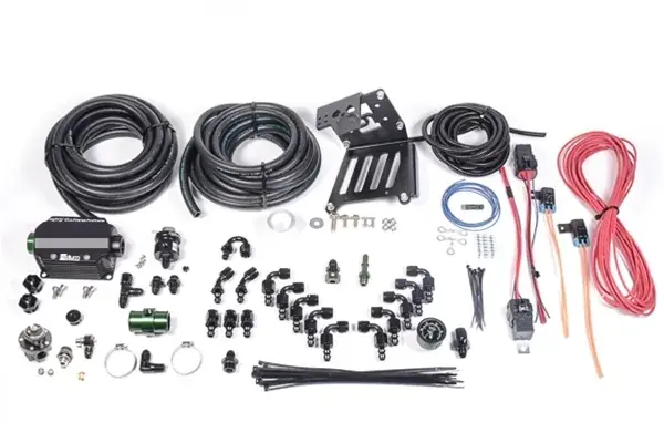 Radium Engineering Port Injection FST Install Kit - Black DMR (Focus ST 2013+/Focus RS 2015+) Free Delivery