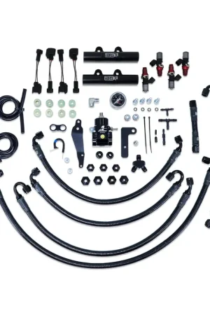 Buy Today IAG Performance PTFE Fuel System Kit w/ ID Injectors, Aeromotive FPR, Fuel Rails 1050cc - Black (WRX 08-14/STI 08-21)