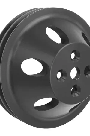 Proflow Pulley V-Belt Water Pump SB Chev Short Water Pump 2-Groove Black Aluminium Holiday Sale