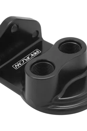 Next Day Delivery Proflow Remote Oil Filter Head Billet 3/4''-16 Thread -08AN ORB Black Anodised