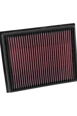 K&N Filters Replacement Panel Air Filter - 9.645" L x 7.717" W x 0.938" H Modern