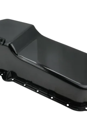 Authentic RTS RTS Oil Pan Sump Steel Raw Finish Replacement SB Chev Holden 2-Piece Rear Main Driver Side Dipstick