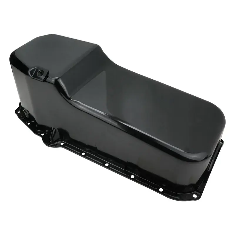 Authentic RTS RTS Oil Pan Sump Steel Raw Finish Replacement SB Chev Holden 2-Piece Rear Main Driver Side Dipstick