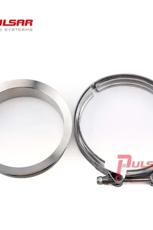 Low Price Pulsar Turbo Systems S400 T6 Turbo 5" Stainless Steel Flange Clamp Kit