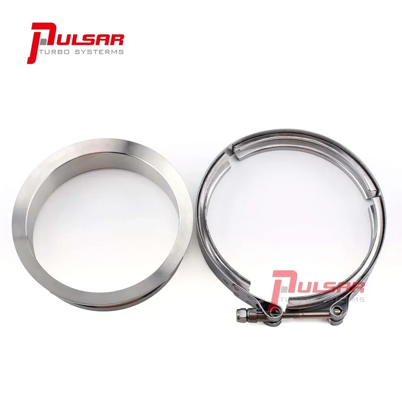 Low Price Pulsar Turbo Systems S400 T6 Turbo 5" Stainless Steel Flange Clamp Kit