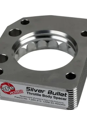 Warranty Included aFe Silver Bullet Throttle Body Spacer - Silver (S2000 00-03)