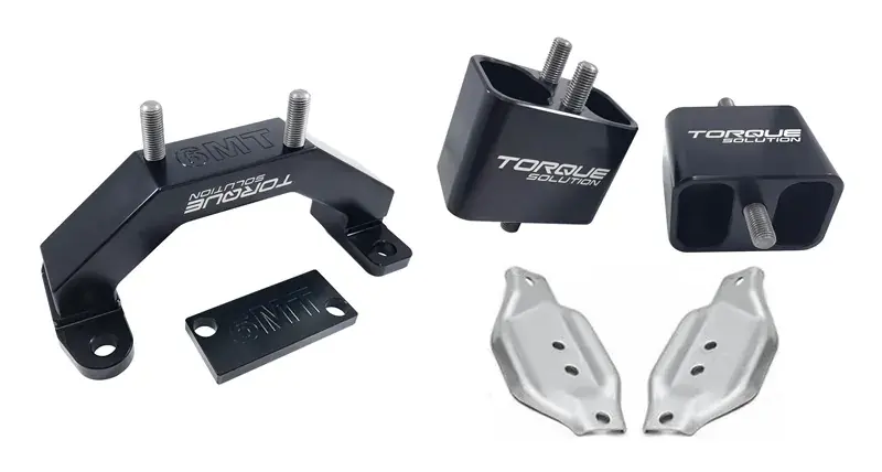 Must Have Torque Solution Solid Billet Engine + Transmission Mounts w/Mount Plates (WRX 01-14/Sti 02-17)