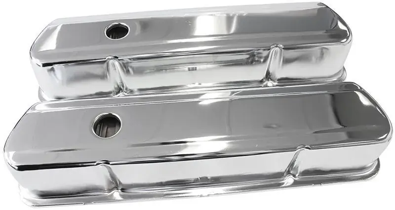 Aeroflow Black Steel Valve Covers Professional Grade