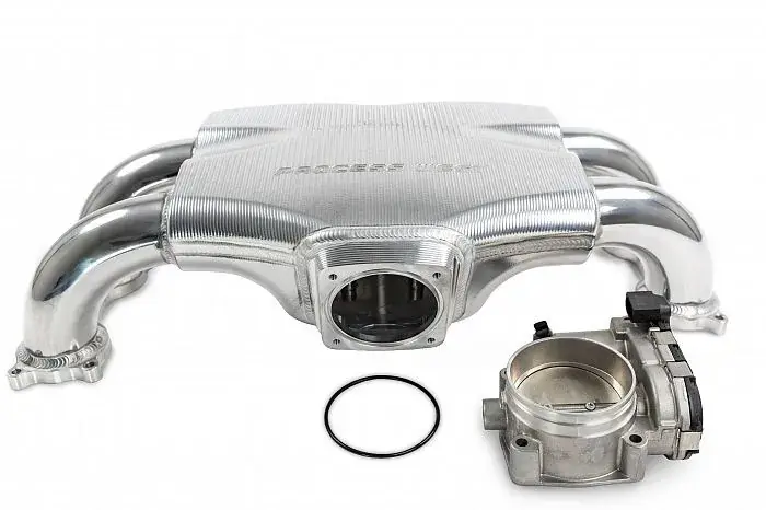 Latest Process West Stock Throttle Orientation suit Bosch 74mm DBW Throttle Body (WRX 06-14/STI 06-21) - Black Finish