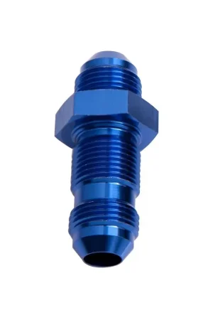 Aeroflow Straight Bulkhead -4AN - Black Professional Grade