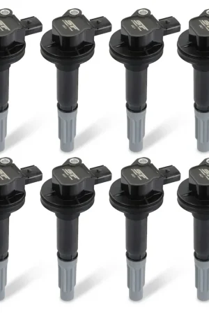 Exclusive MSD Street Fire Ignition Coils 2011-2016 Ford 5.0L 4-valve engines, Black, 8-Pack 8-pack, direct bolt-in to factory connectors