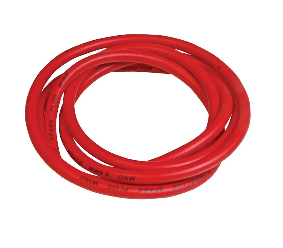 New Release MSD Super Conductor 8.5mm Wire, 25' Bulk Super Conductor Spark Plug wire in bulk, 25' length in Red