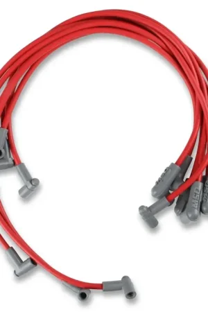 New Release MSD Super Conductor Spark Plug Wire Set, Small Block Chevy 350 HEI For use on Chevy small block 350 engines, HEI, Red jacket.