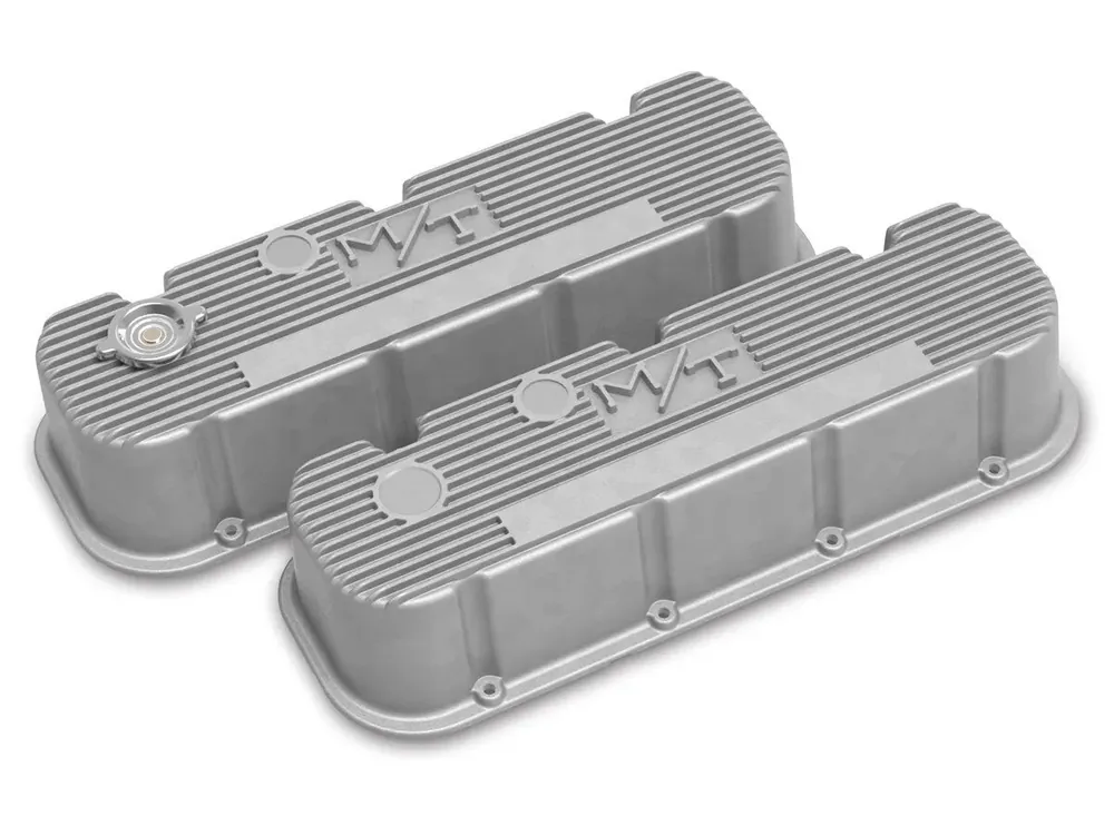 Holley Tall M/T Valve Covers for Big Block Chevy Engines - Natural Cast Finish Cast Aluminum Tall M/T Valve Cover for BBC Engines, Natural Finish Limited Edition