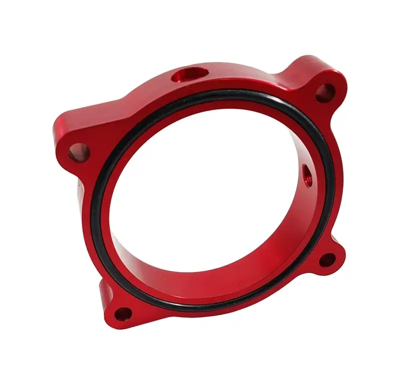 Torque Solution Throttle Body Spacer (Mustang GT 5.0L 11-16) Red Hot Deal