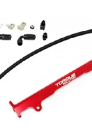 Torque Solution Torque Solution Mitsubishi Evo X Billet Aluminum Fuel Rail - Red Get Yours