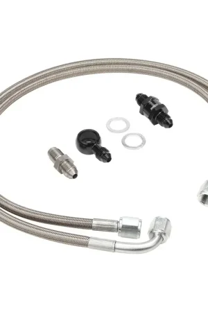 High Quality Proflow Turbo Oil Feed Stainless Braided Line Kit 30 Micron Filter For Ford Falcon Barra BA-BF XR6 Turbo