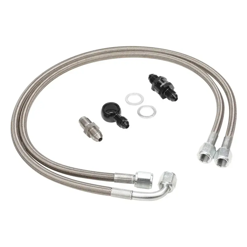 High Quality Proflow Turbo Oil Feed Stainless Braided Line Kit 30 Micron Filter For Ford Falcon Barra BA-BF XR6 Turbo