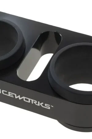 Raceworks Twin Pierburg/Walbro Fuel Pump Bracket Suit 2.5L Surge - Black Bulk Order