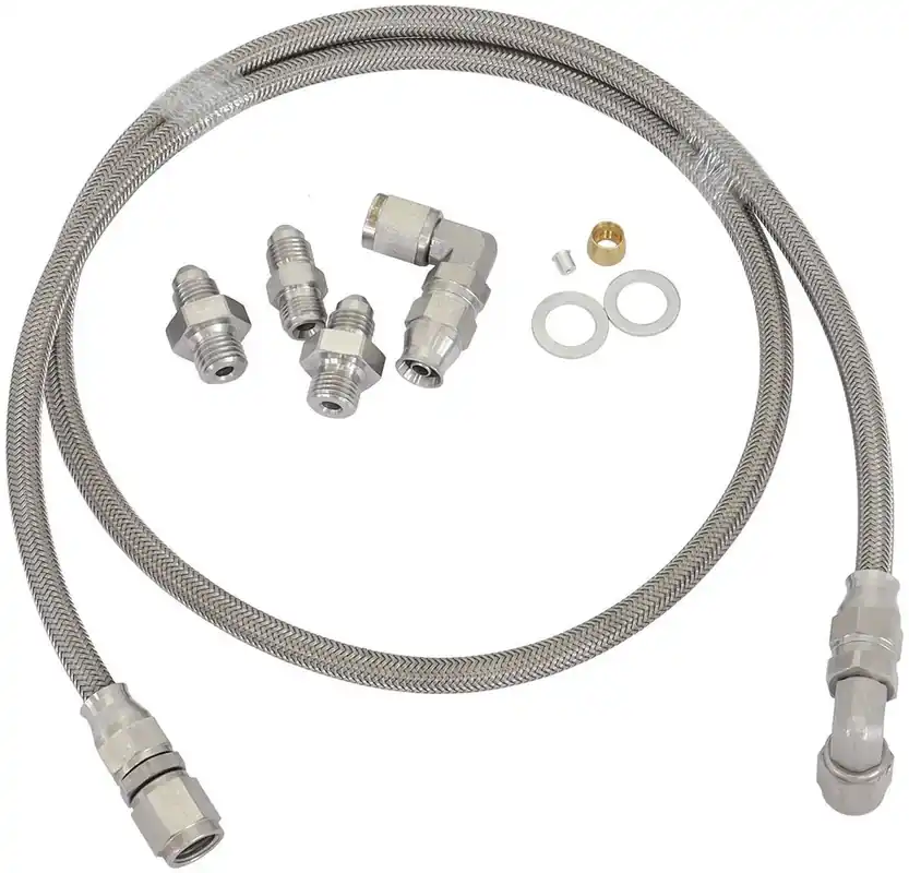Shop Now Aeroflow Universal -4AN Turbo Oil Line Kit