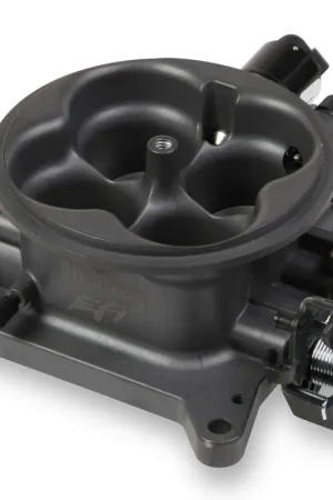 Latest Holley EFI Universal 4BBL 1000CFM Throttle Body Universal 4BBL 1000CFM 4150 Flange Throttle Body - Hard Core Gray