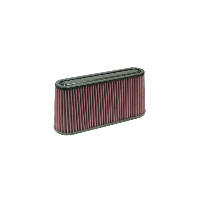 Top Rated K&N Filters Universal Air Filter - Carbon Fibre Top - 2" W x 6.125" L x 5.75" H