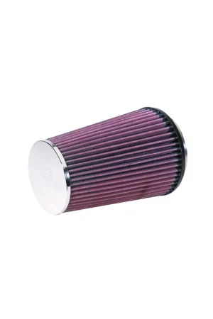 K&N Filters Universal Clamp-On Air Filter - 4.5" ID x 5.875" Base OD x 4.5" Top OD x 8.375" H - Rubber Top Next Day Delivery