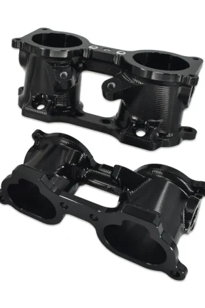 Place Order IAG Performance V3 Top Feed TGV Housings with Butterfly Pass Thru - Black (WRX 06-14/STI 07+)