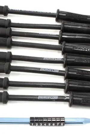 Aeroflow Xpro Black 8.5mm Spark Plug Wire Sets - 8" length Direct From Factory