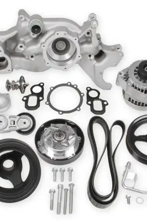 Holley - Gen V LT Engines - Standard Damper - Natural Complete GM Gen V LT Accessory Drive System w/ Alt, P/S, A/C, Water Pump, Belts, and Crankshaft Damper Wholesale