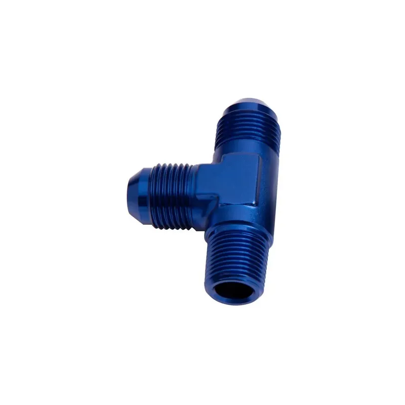 Aeroflow -10AN Tee with 1/2" NPT On Run - Black Best Seller