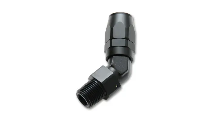 Best Seller Vibrant Performance -16AN Male NPT 45 Deg Hose End Fitting - 3/4 NPT