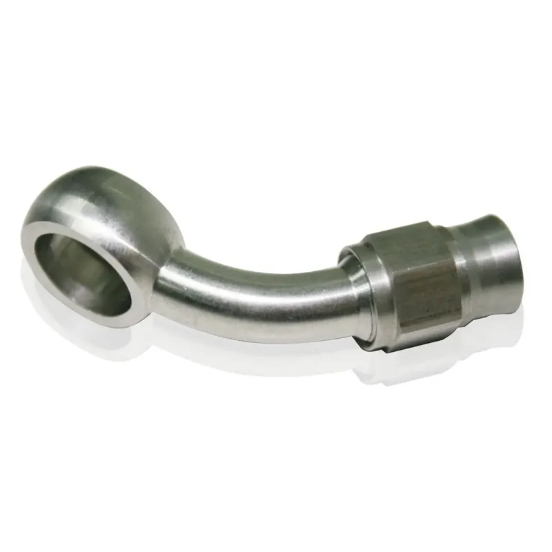 Low Price Aeroflow -3AN 45 Deg Banjo 10mm 3/8 Stainless to Suit Teflon Hose