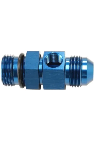 Best Price Aeroflow -6ORB To -6AN Extension With 1/8" Port - Black