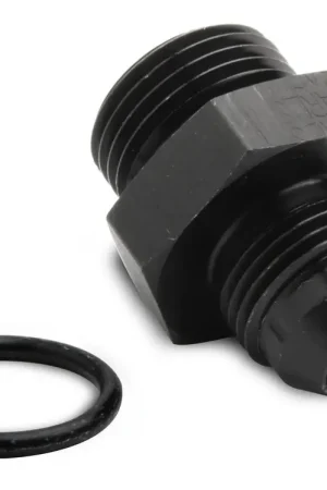 Holley -8 AN Male to 7/8"-14 O-ring Port Black Anodized. Available for Any Plumbing Situation And Many Custom Applications. Must Have