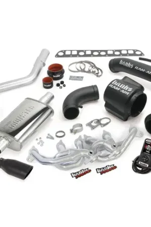 Banks Power 04-06 Jeep 4.0L Wrangler PowerPack System - SS Single Exhaust w/ Black Tip Fast Shipping