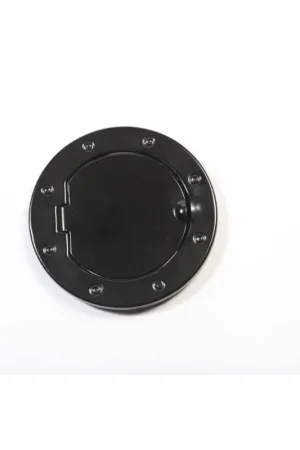Luxury Rugged Ridge 07-18 Jeep Wrangler JK Black Non-Locking Gas Cap Door