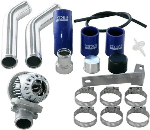 Don’t Miss Out HKS 08+ Evo 10 SSQV4 BOV Kit Includes 2 Polished Aluminum Pipes