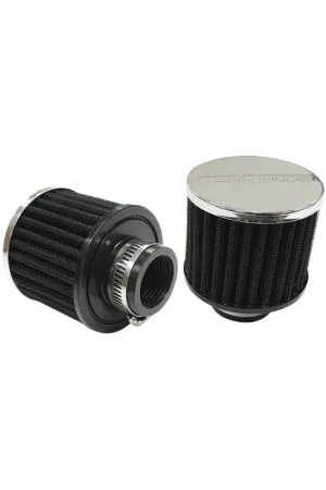 Aeroflow 1 1/4" Universal Clamp-On Filter 3" O.D, 2 1/2"High - Chrome Authentic