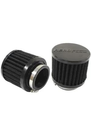 Aeroflow 1 3/4" Universal Clamp-On Filter 3" O.D, 2 1/2" High - Black Top Express Delivery