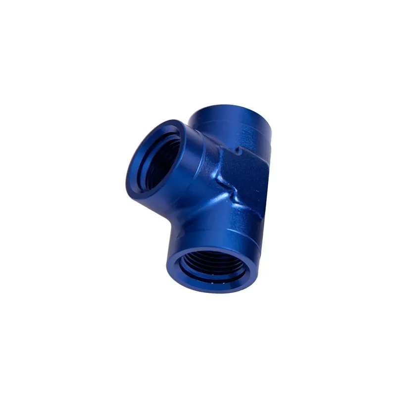 Aeroflow 1" NPT Female Pipe Tee - Black Grab Now