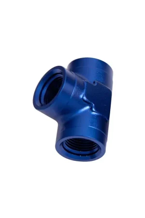 Aeroflow 1/4" NPT Female Pipe Tee - Black Hassle-Free Returns