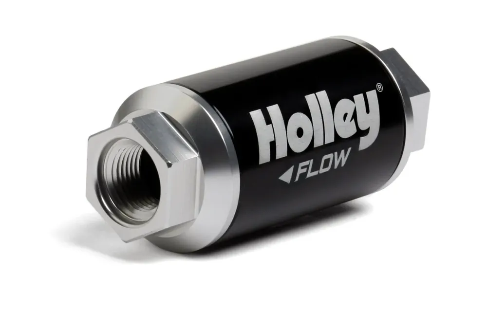 Final Sale Holley 100 GPH HP Billet Fuel Filter Street/Strip Carb or EFI Applications Pre Filter 100 Micron