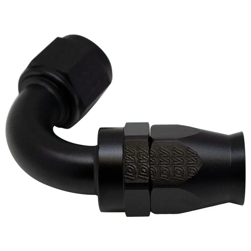 Deatschwerks 10AN Female Flare Swivel120-Degree Hose End PTFE Anodized Matte Black Seasonal Sale