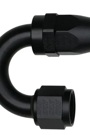 Deatschwerks 10AN Female Flare Swivel180-Degree Hose End PTFE Anodized Matte Black Same Day Shipping