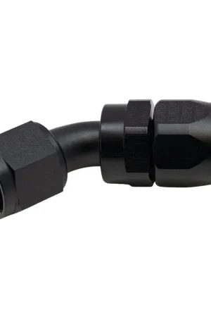 Reduced Price Deatschwerks 10AN Female Swivel 45-Degree Hose End CPE Anodized Matte Black